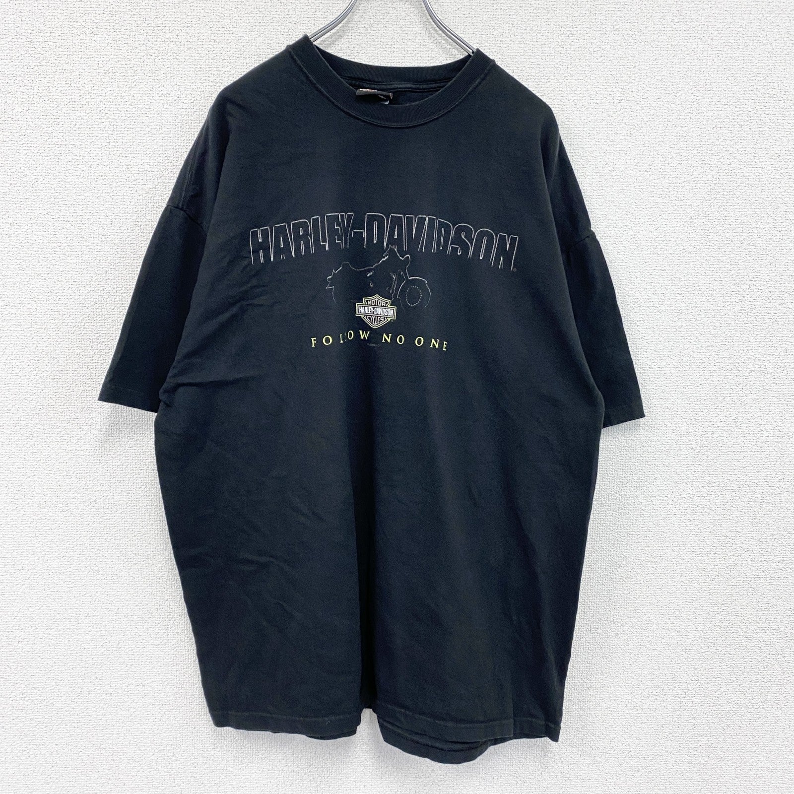 00s　HARLEY DAVIDSON　ハーレーダビッドソン　半袖プリントTシャツ　黒　ブラック　XXLサイズ