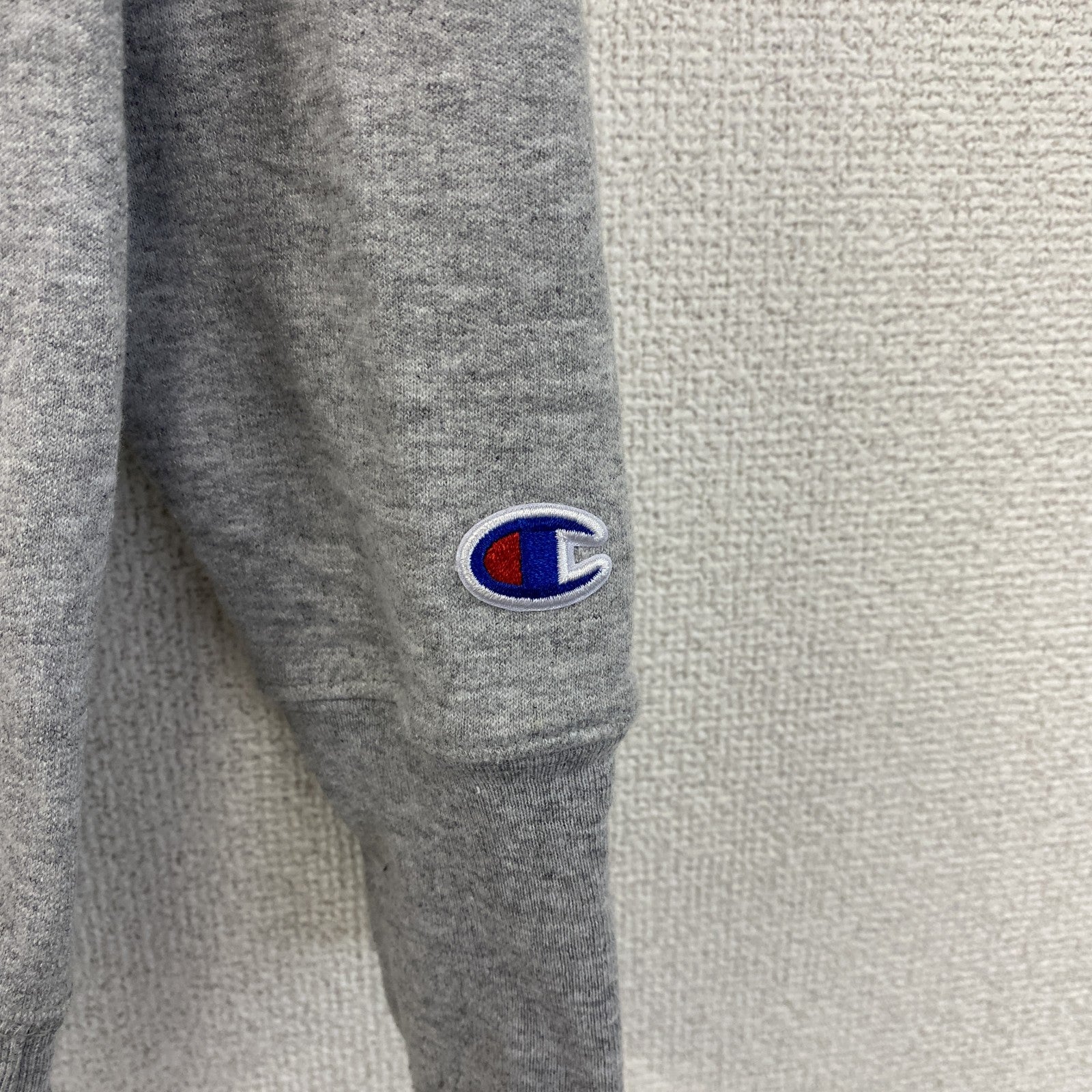 champion　チャンピオン　ロゴスウェットパーカー/フーディ　灰色　グレー　Lサイズ