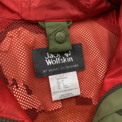 Jack Wolfskin　ジャックウルフスキン　マウンテンパーカー　ウィンドブレーカー　カーキ　Mサイズ