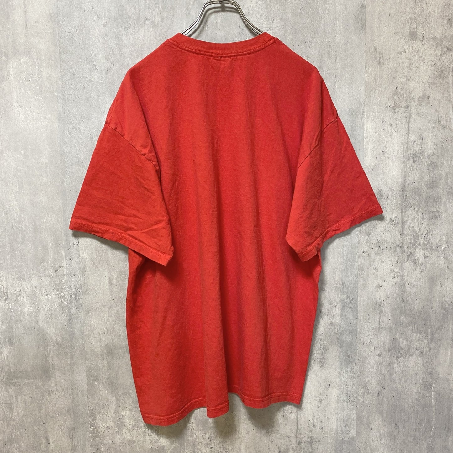 古着 used　GILDAN　ギルダン　GEORGIA　アメフト　半袖プリントTシャツ　スポーツ　赤　オーバーサイズ　XLサイズ