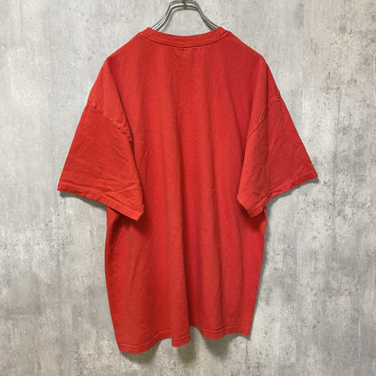 古着 used　GILDAN　ギルダン　GEORGIA　アメフト　半袖プリントTシャツ　スポーツ　赤　オーバーサイズ　XLサイズ
