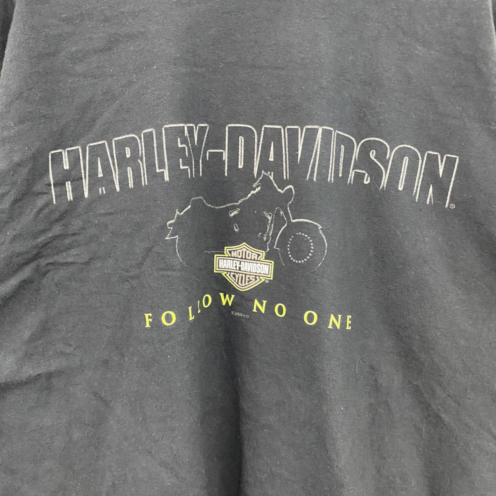 00s　HARLEY DAVIDSON　ハーレーダビッドソン　半袖プリントTシャツ　黒　ブラック　XXLサイズ