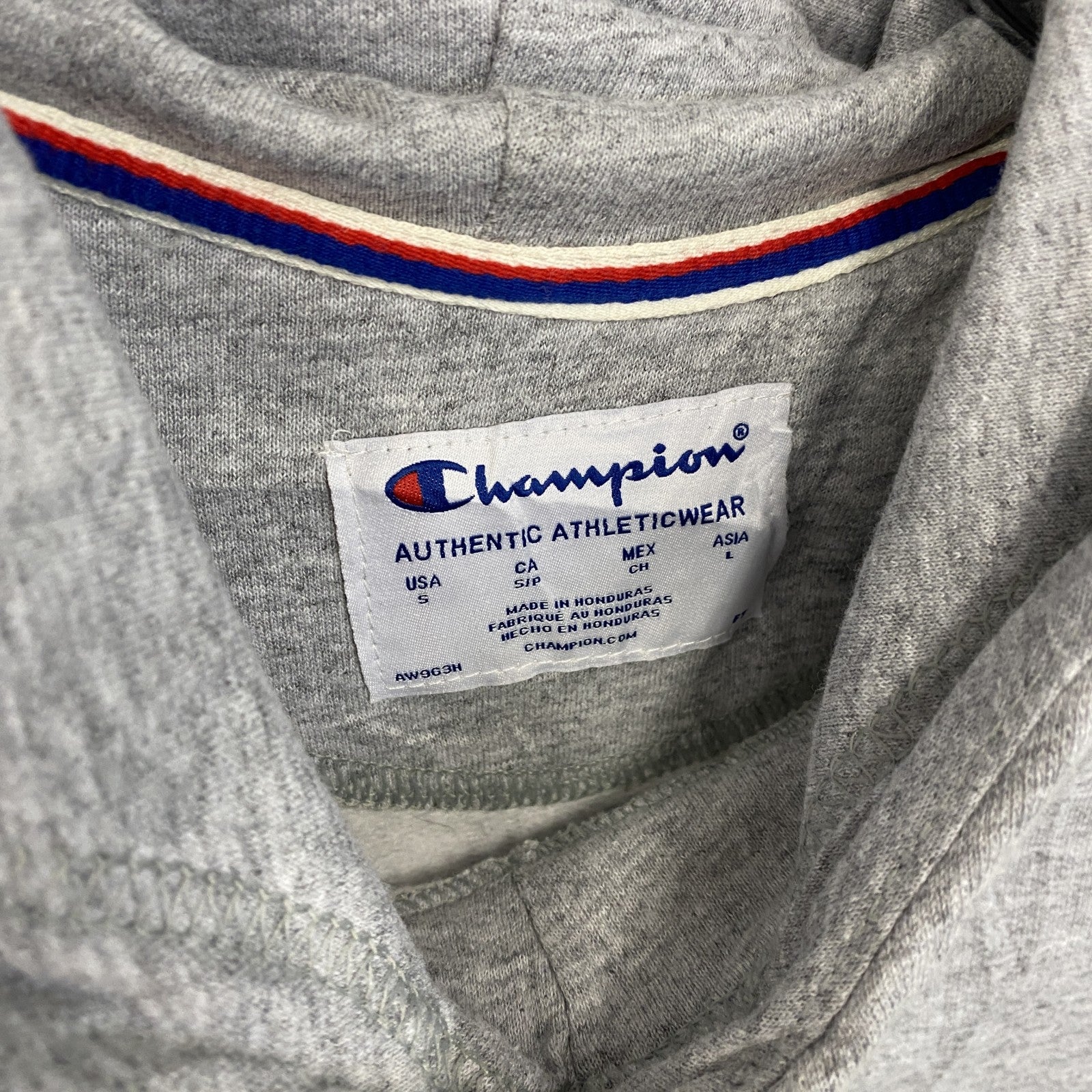 champion　チャンピオン　ロゴスウェットパーカー/フーディ　灰色　グレー　Lサイズ