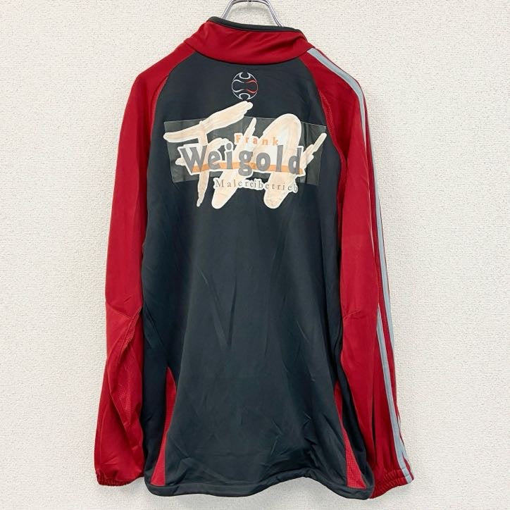 古着 used　adidas　アディダス　トラックジャケット/ジャージ　黒　ブラック　Lサイズ