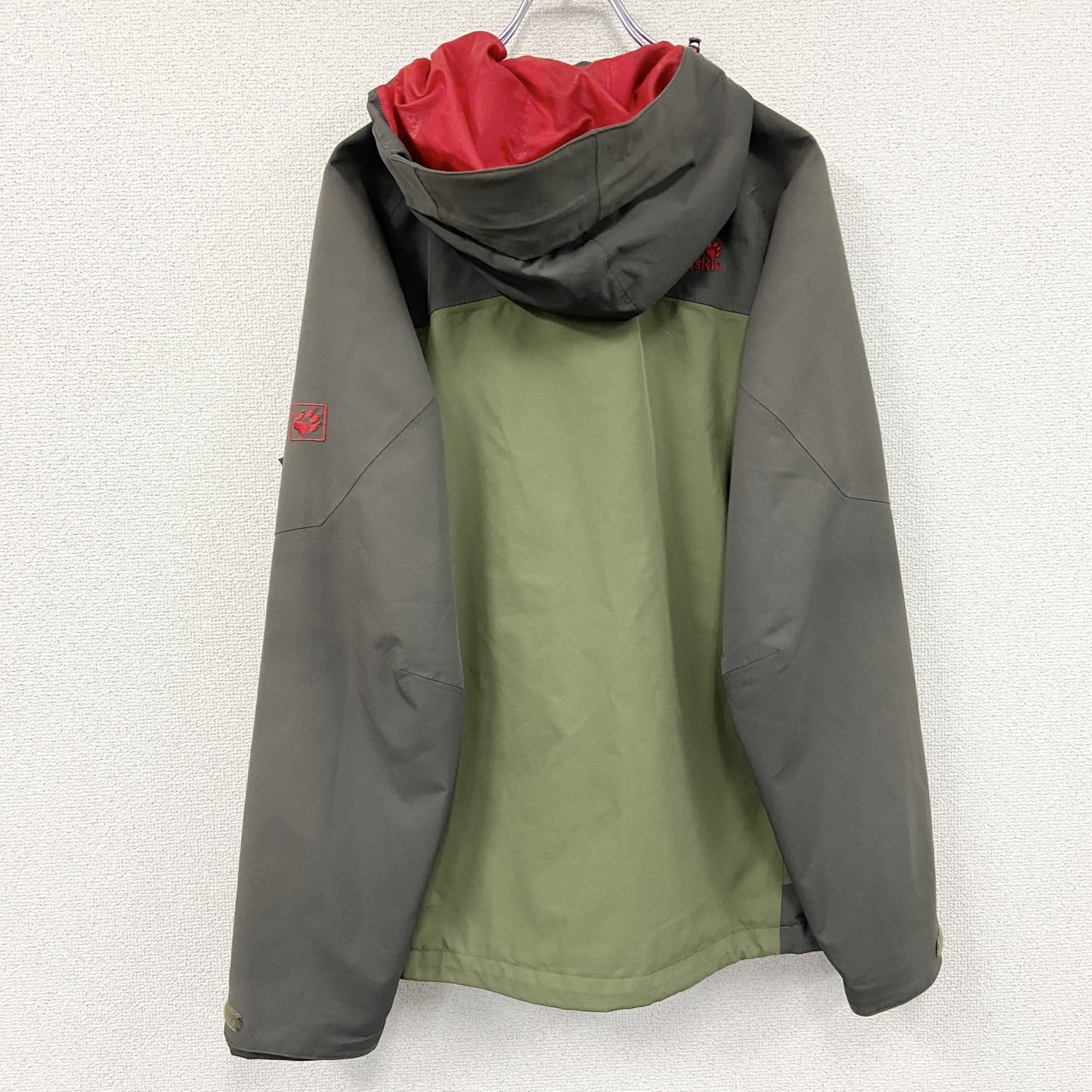 Jack Wolfskin　ジャックウルフスキン　マウンテンパーカー　ウィンドブレーカー　カーキ　Mサイズ