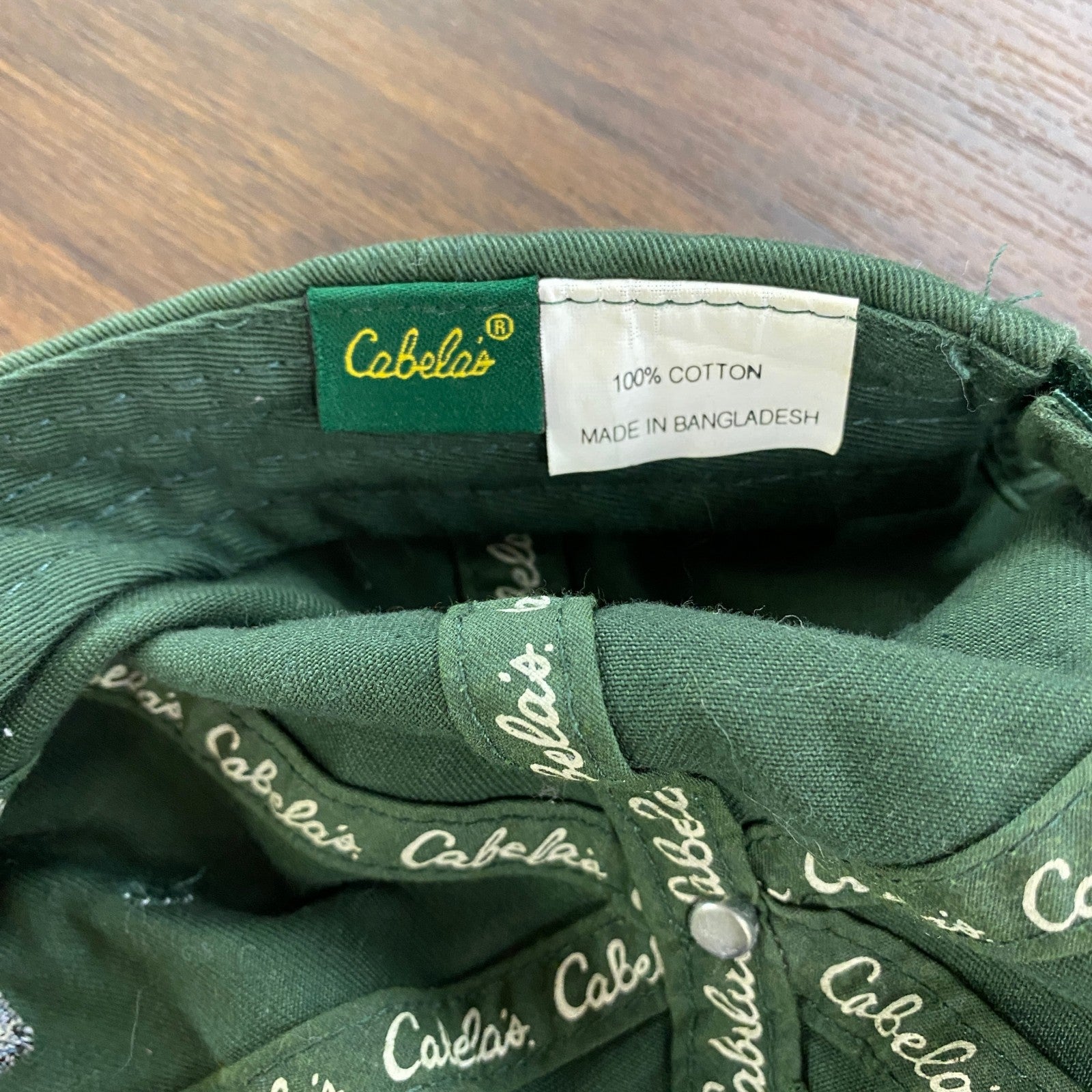 Cabela's　カベラス　6パネルキャップ　ベースボールキャップ　緑　グリーン　