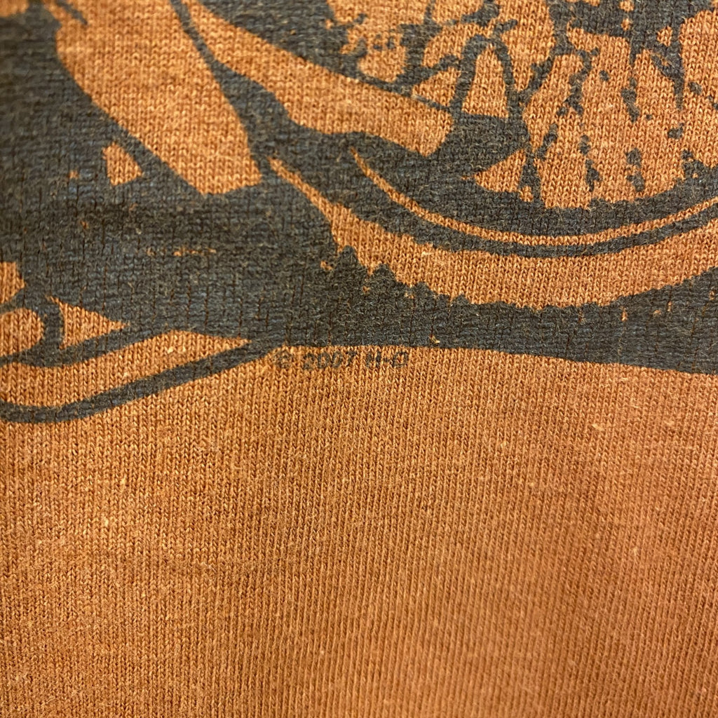 00s　HARLEY DAVIDSON　ハーレーダビッドソン　半袖プリントTシャツ　オレンジ　XXXLサイズ