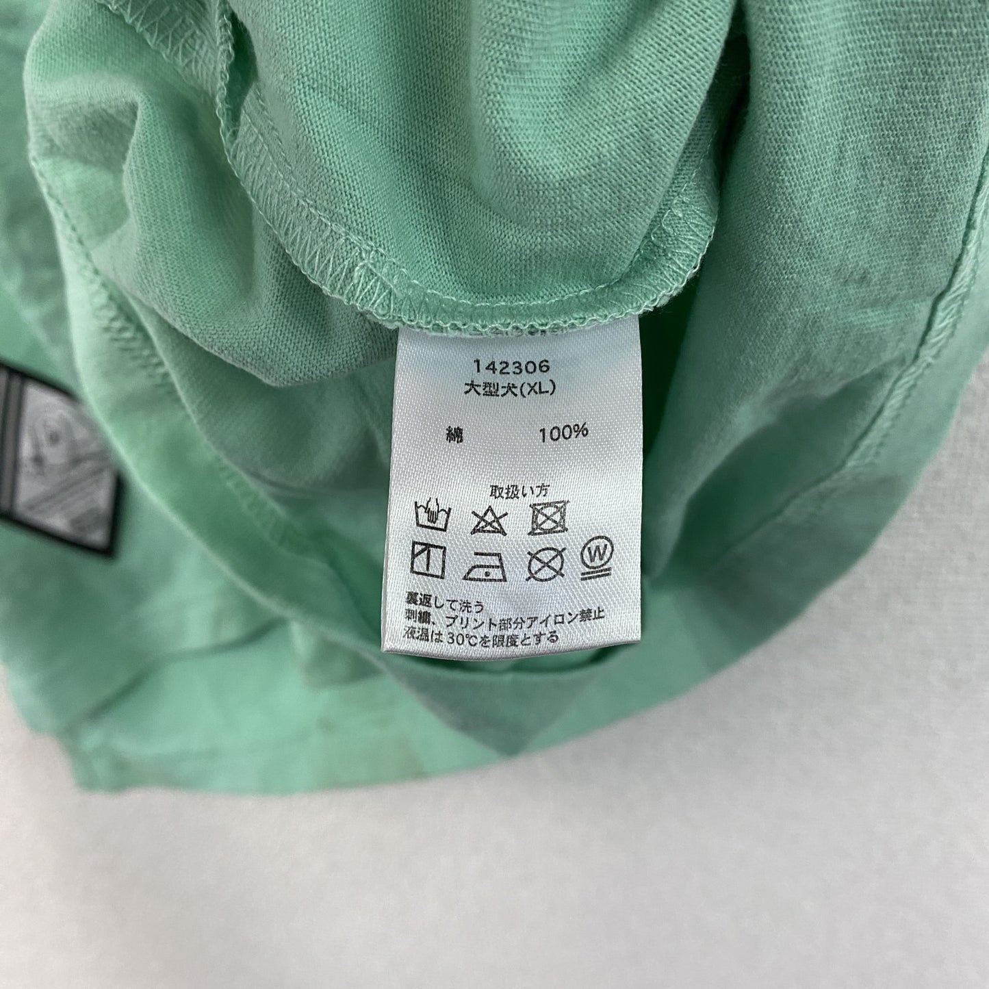GALFY　ガルフィー　半袖プリントTシャツ　ミントグリーン　XLサイズ　