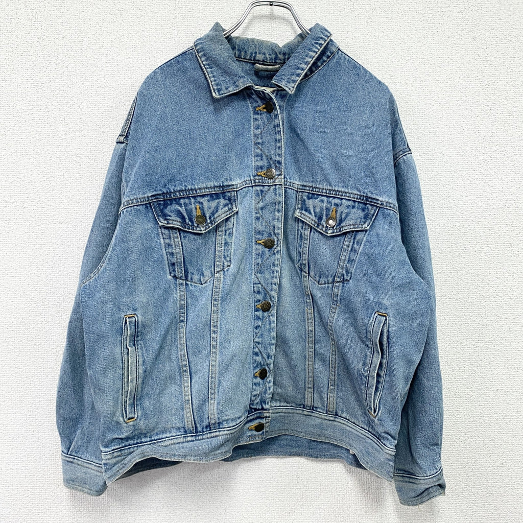 90s　Eddie Bauer　エディーバウアー　デニムジャケット/Gジャン　ヴィンテージ　白タグ　インディゴ　Lサイズ