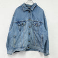 90s　Eddie Bauer　エディーバウアー　デニムジャケット/Gジャン　ヴィンテージ　白タグ　インディゴ　Lサイズ