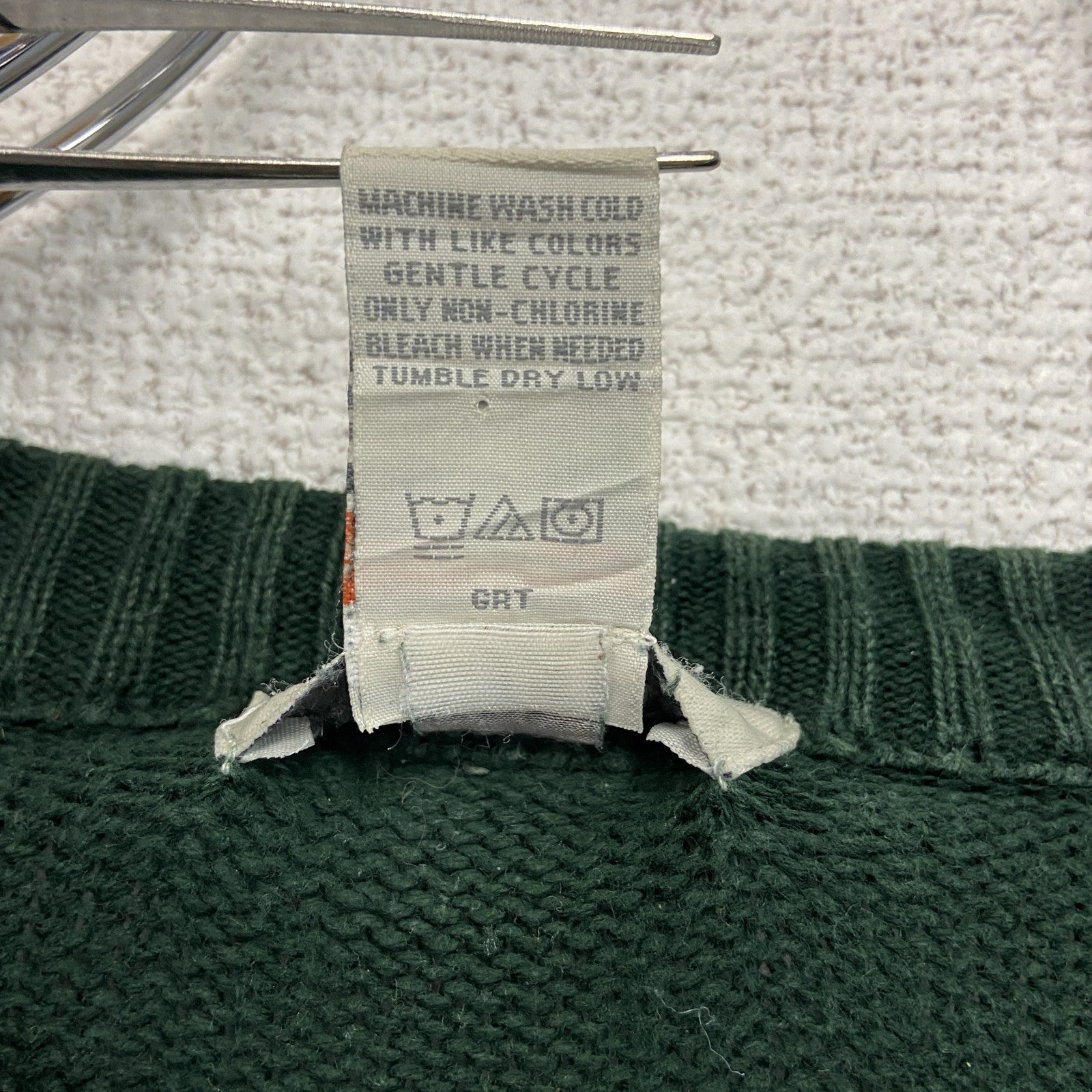 古着 used　DOCKERS　ドッカーズ　コットンニットセーター　緑　グリーン　Lサイズ