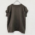 mizuiro ind　ミズイロインド　半袖Tシャツ　タックスリーブ　茶色　ブラウン