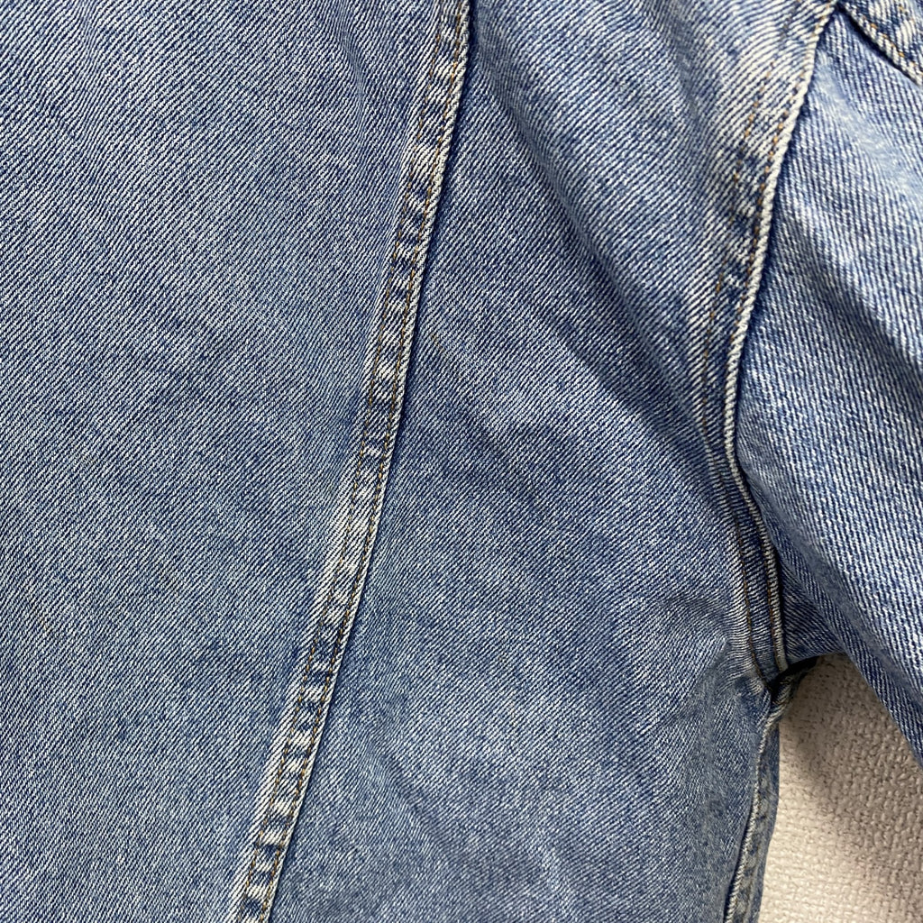 90s　Eddie Bauer　エディーバウアー　デニムジャケット/Gジャン　ヴィンテージ　白タグ　インディゴ　Lサイズ