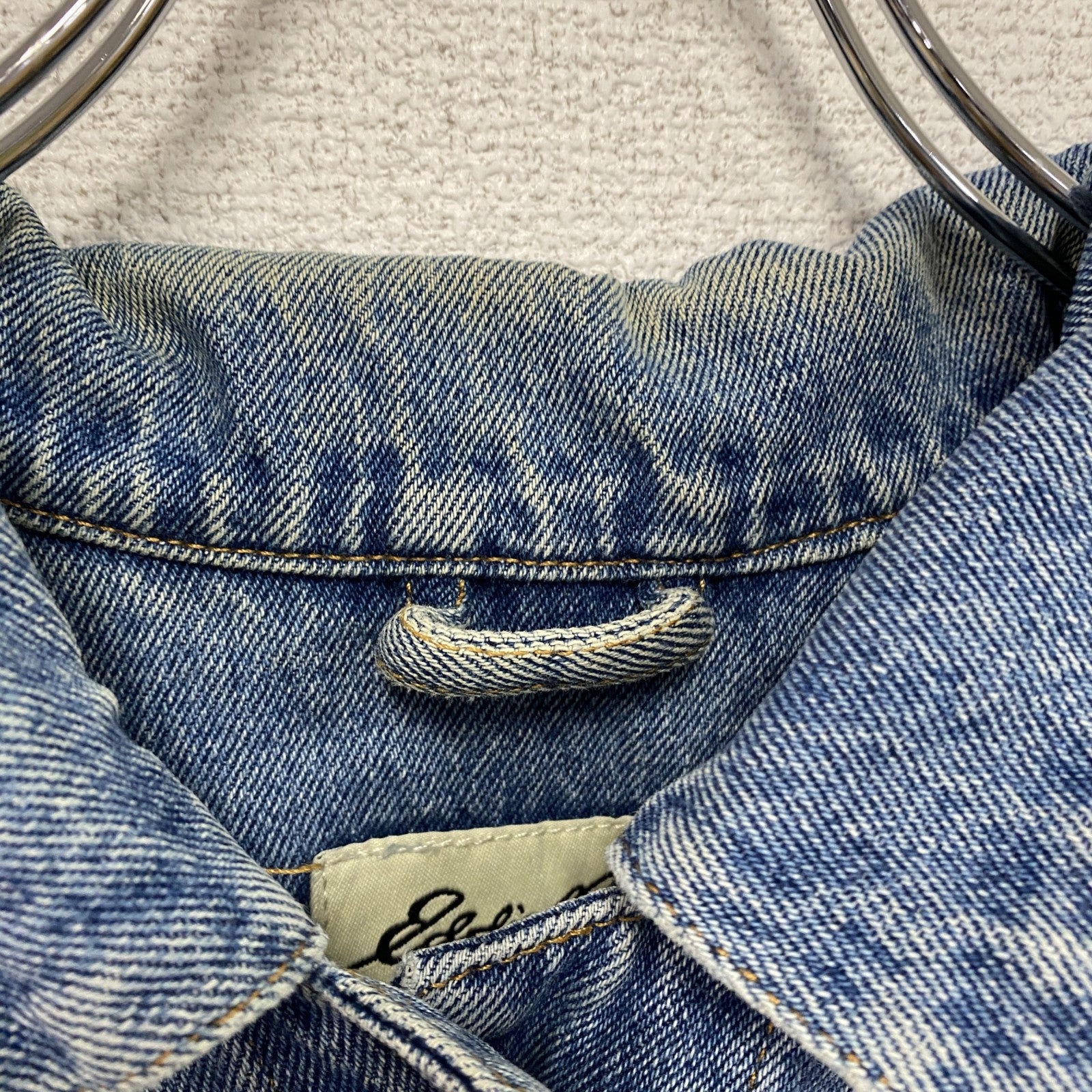 90s　Eddie Bauer　エディーバウアー　デニムジャケット/Gジャン　ヴィンテージ　白タグ　インディゴ　Lサイズ