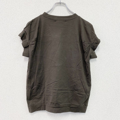 mizuiro ind　ミズイロインド　半袖Tシャツ　タックスリーブ　茶色　ブラウン