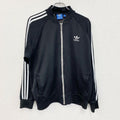 adidas　アディダス　フルジップトラックジャケット　ジャージ　黒　ブラック　4XOサイズ