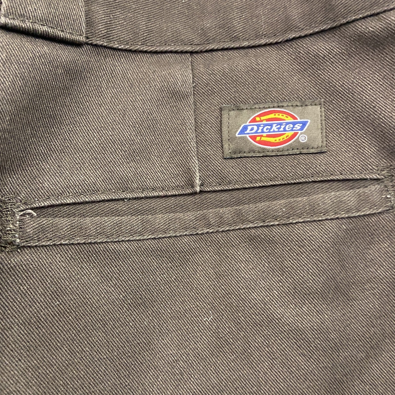 Dickies　ディッキーズ　ワークパンツ　ジップフライ　ワンポイント　茶色　ブラウン　38サイズ