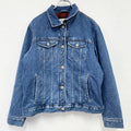 90s　Eddie Bauer　エディーバウアー　デニムジャケット/Gジャン　ヴィンテージ　白タグ　インディゴ　Lサイズ