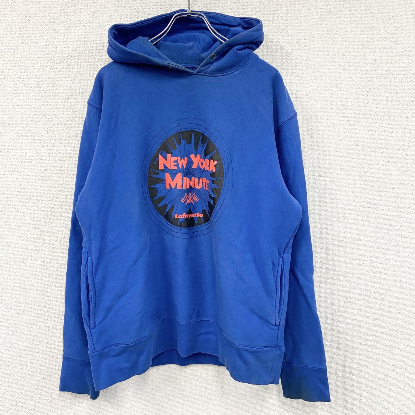Lafayette　ラファイエット　LOGO 2TONE HOODIE　スウェットパーカー/フーディー　青　ブルー　Lサイズ