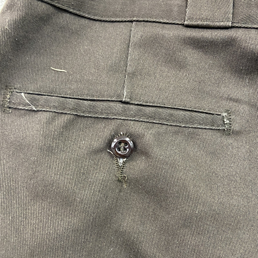 Dickies　ディッキーズ　ワークパンツ　ジップフライ　ワンポイント　茶色　ブラウン　38サイズ
