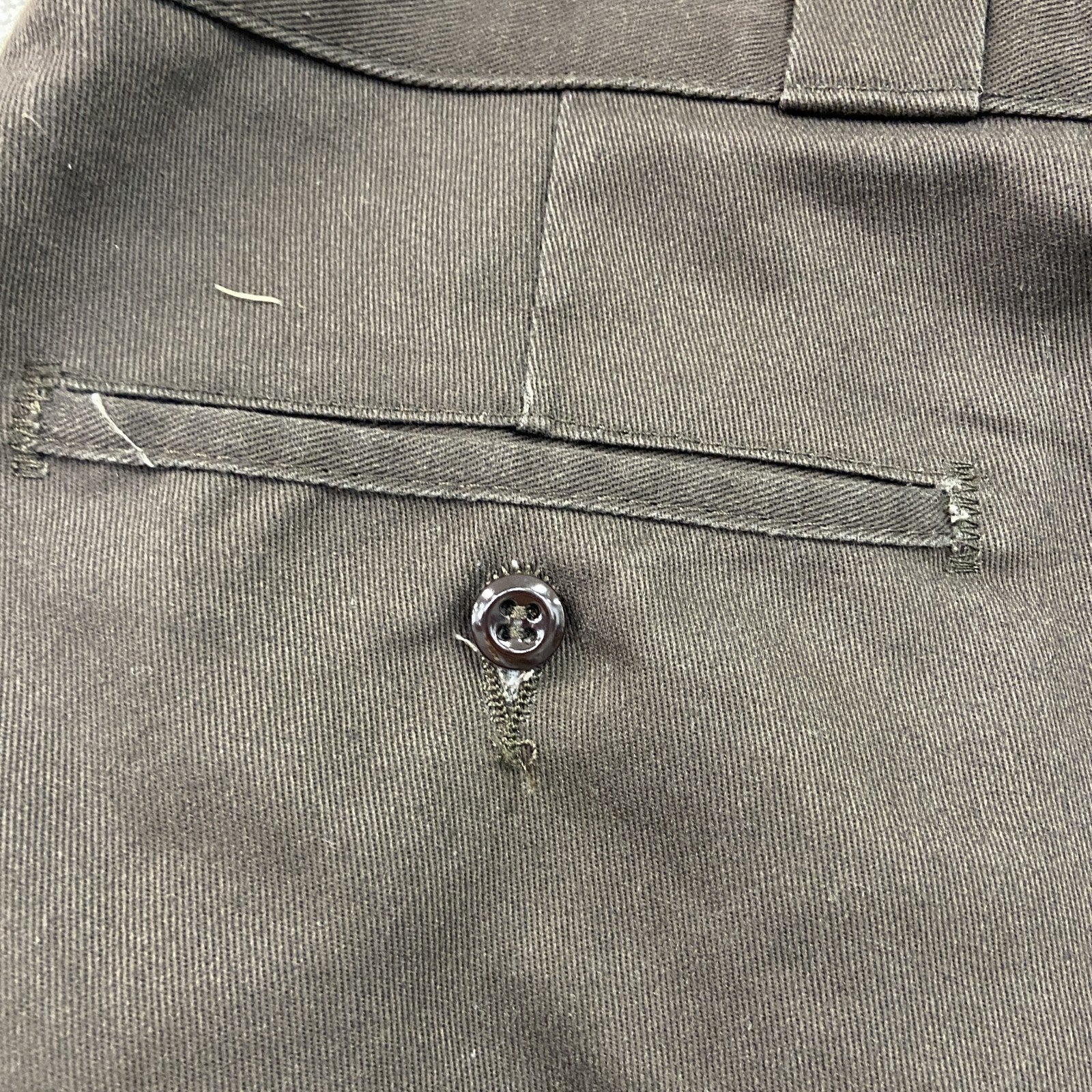 Dickies　ディッキーズ　ワークパンツ　ジップフライ　ワンポイント　茶色　ブラウン　38サイズ