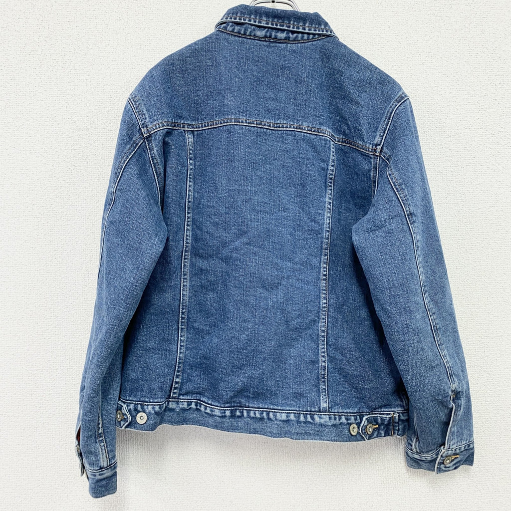 90s　Eddie Bauer　エディーバウアー　デニムジャケット/Gジャン　ヴィンテージ　白タグ　インディゴ　Lサイズ