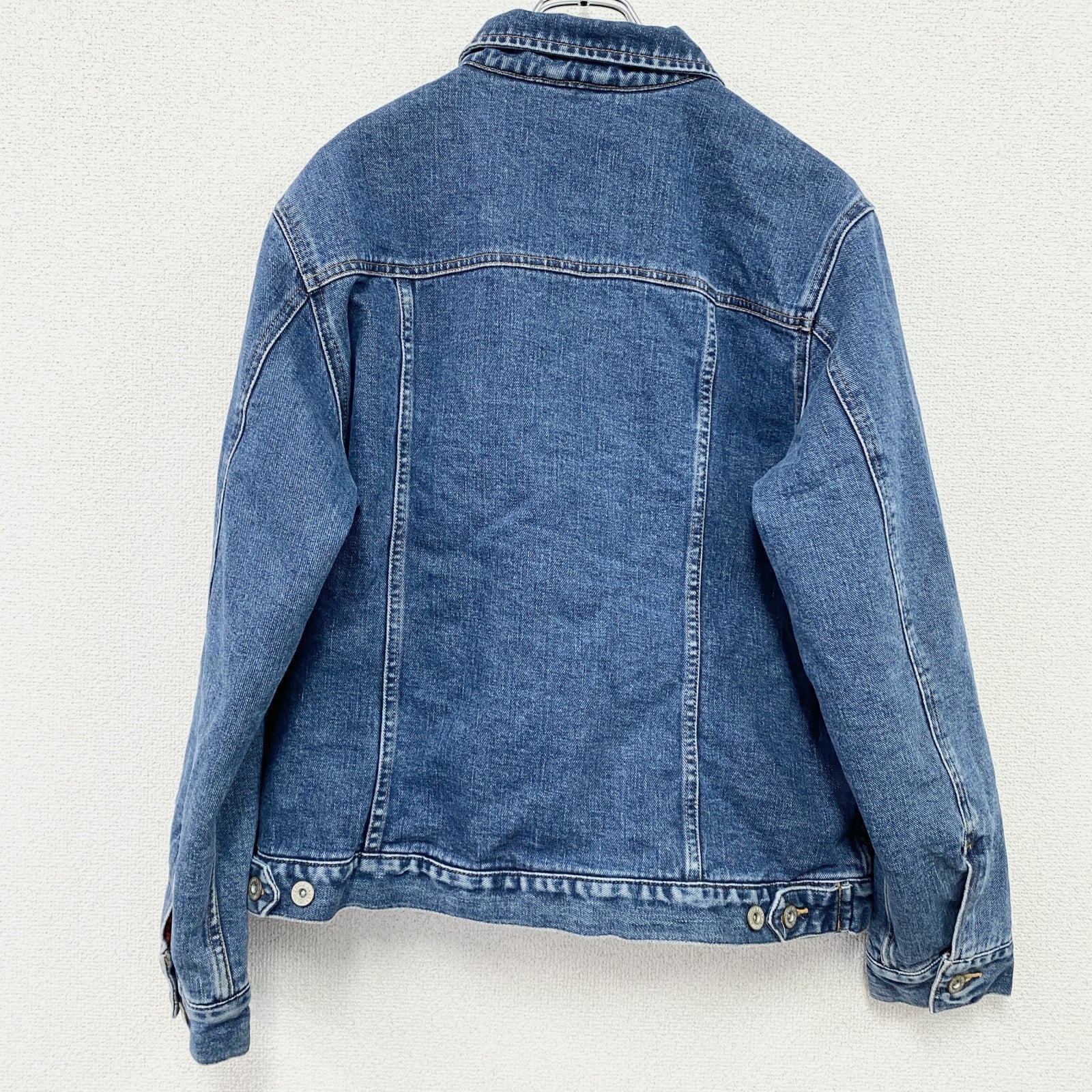 90s　Eddie Bauer　エディーバウアー　デニムジャケット/Gジャン　ヴィンテージ　白タグ　インディゴ　Lサイズ