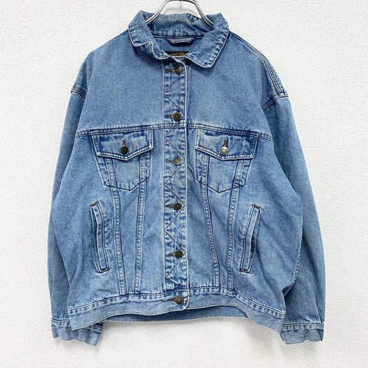 80s　Eddie Bauer　エディーバウアー　デニムジャケット/Gジャン　ヴィンテージ　黒タグ　インディゴ
