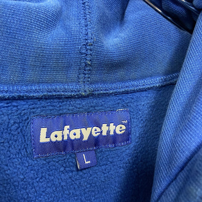 Lafayette　ラファイエット　LOGO 2TONE HOODIE　スウェットパーカー/フーディー　青　ブルー　Lサイズ