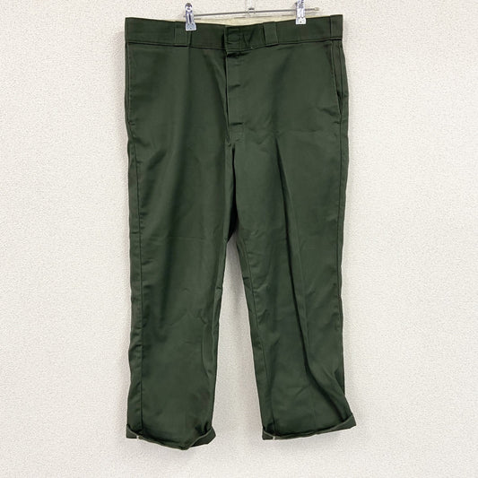 Dickies　ディッキーズ　ワークパンツ　ジップフライ　ワンポイント　カーキ　38サイズ