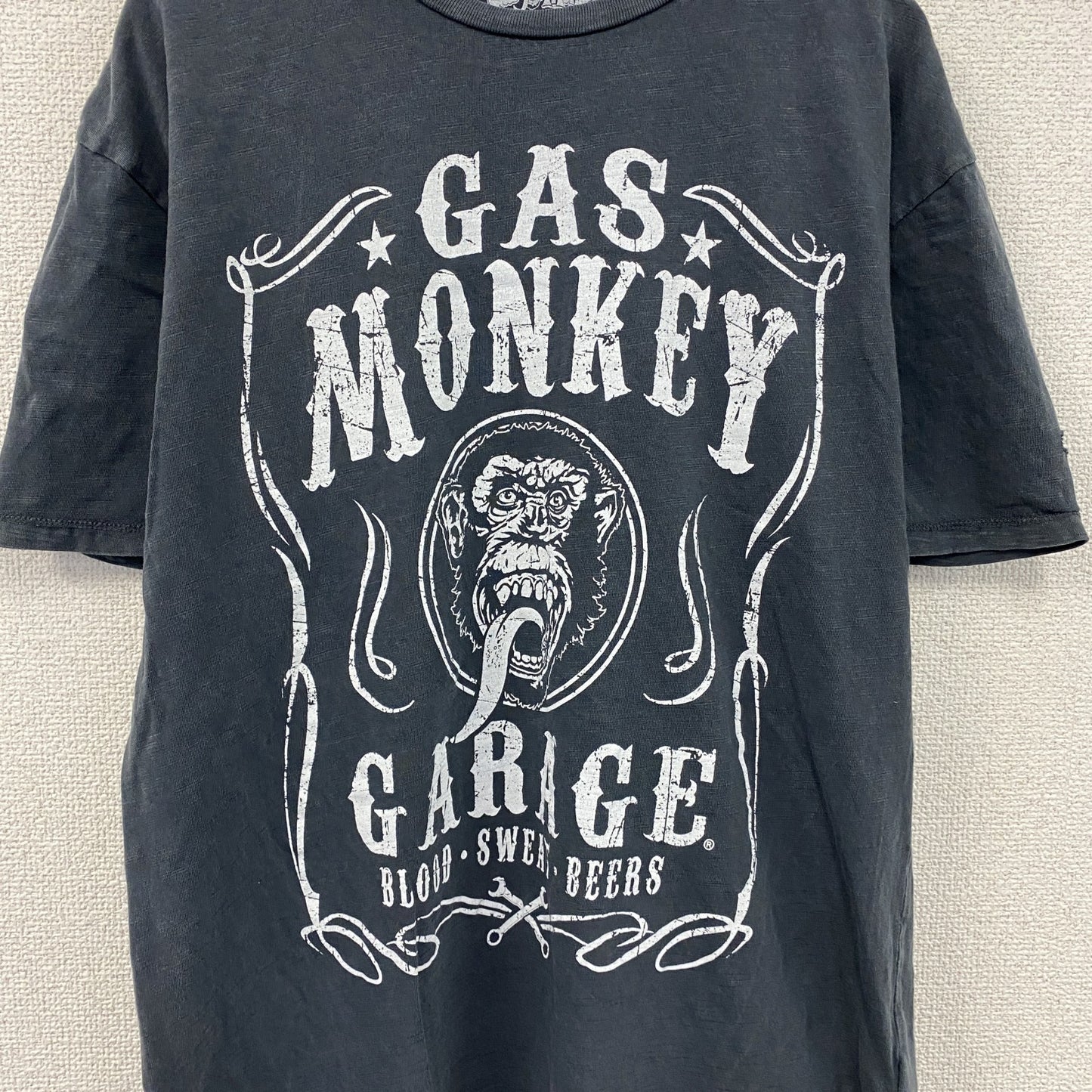 Gas Monkey Garage　ガスモンキーガレージ　半袖プリントTシャツ　黒　ブラック　Mサイズ