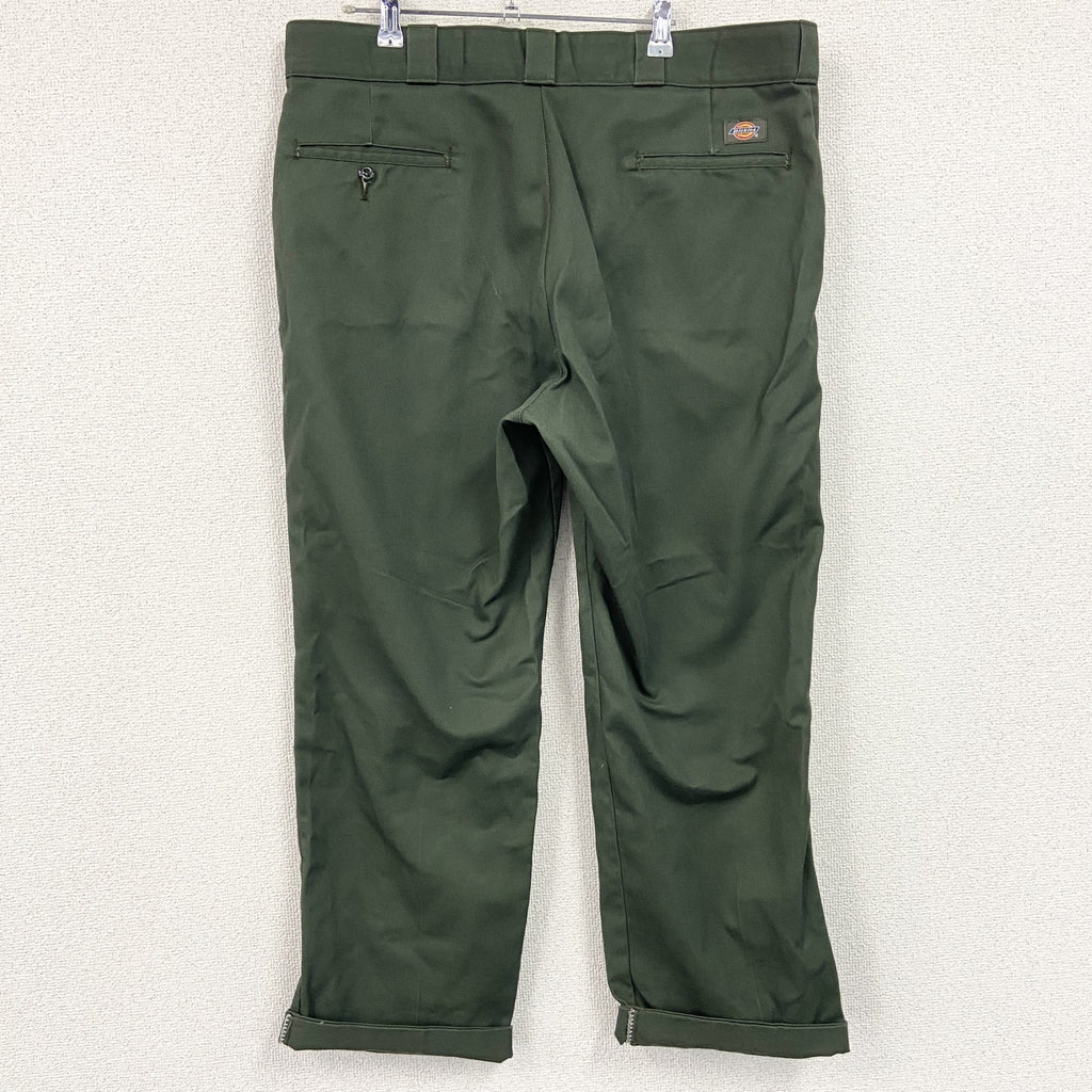 Dickies　ディッキーズ　ワークパンツ　ジップフライ　ワンポイント　カーキ　38サイズ