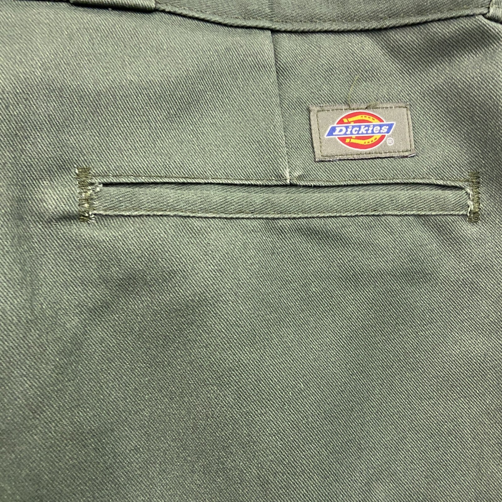 Dickies　ディッキーズ　ワークパンツ　ジップフライ　ワンポイント　カーキ　38サイズ