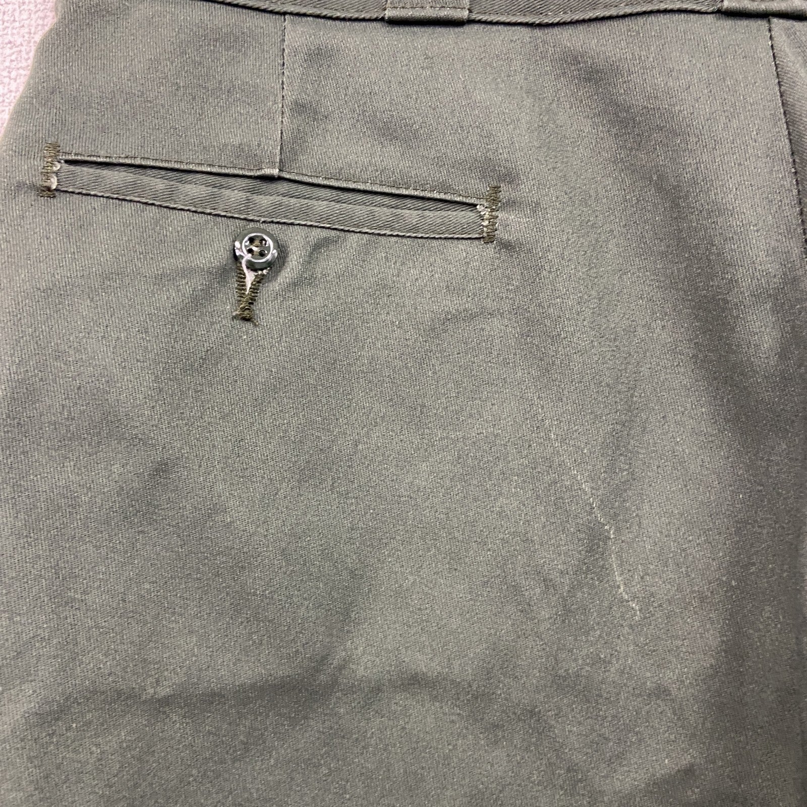 Dickies　ディッキーズ　ワークパンツ　ジップフライ　ワンポイント　カーキ　38サイズ