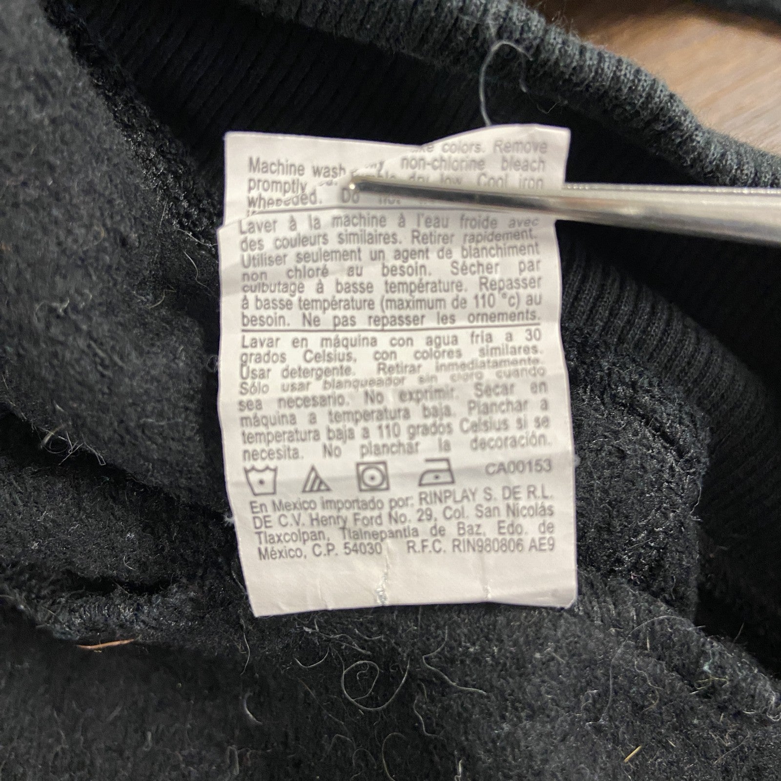 古着 used　champion　チャンピオン　プリントフーディー/スウェットパーカー　黒　ブラック　XLサイズ