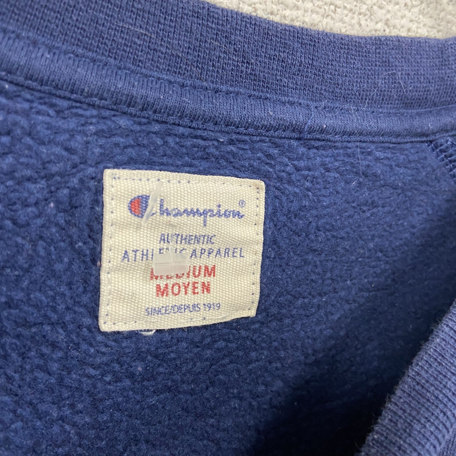 古着 used　champion　チャンピオン　裏起毛スウェット/トレーナー　紺　ネイビー　Mサイズ