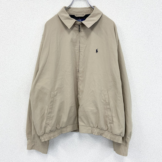 古着 used　Polo by Ralph Lauren　フルジップブルゾン/スイングトップ　肌色　ベージュ　XLサイズ