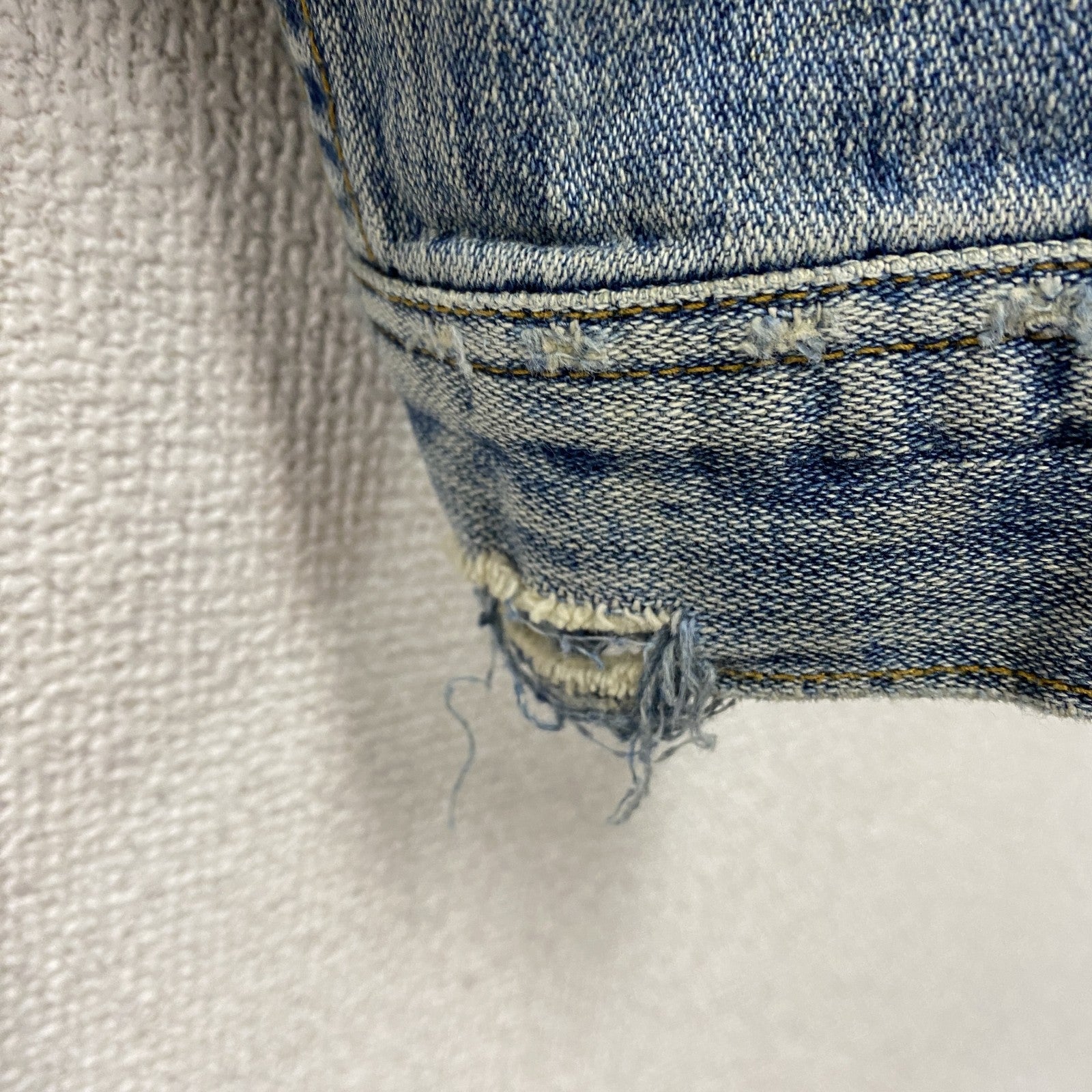 ABERCROMBIE AND FITCH　アバクロ　デニムジャケット/Gジャン　インディゴ　XLサイズ
