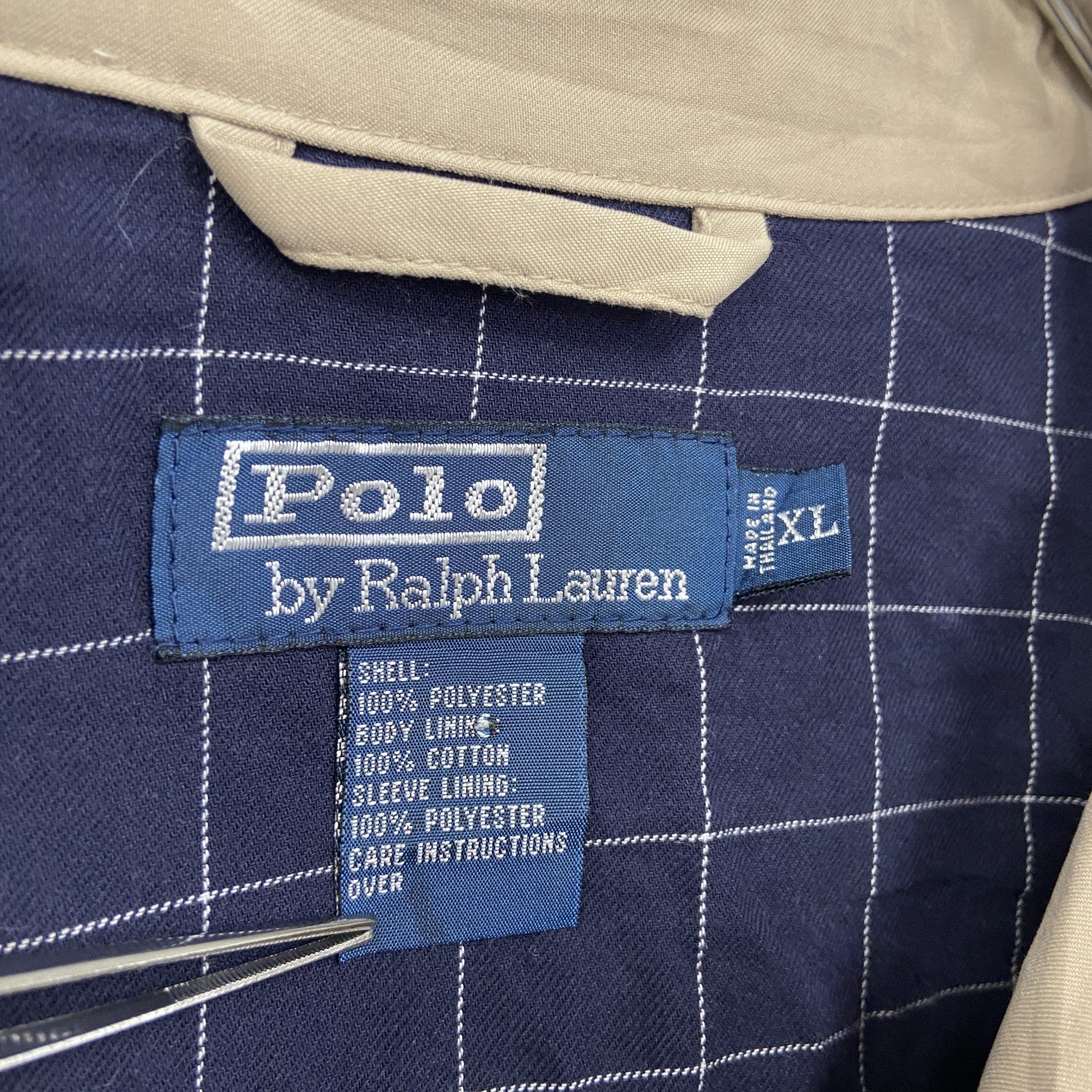 古着 used　Polo by Ralph Lauren　フルジップブルゾン/スイングトップ　肌色　ベージュ　XLサイズ