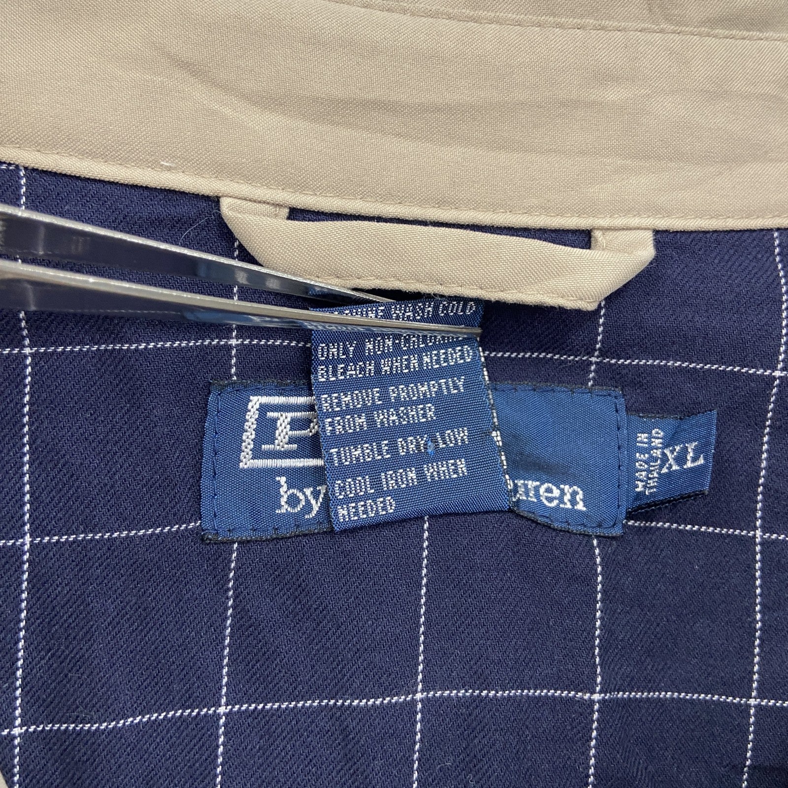 古着 used　Polo by Ralph Lauren　フルジップブルゾン/スイングトップ　肌色　ベージュ　XLサイズ