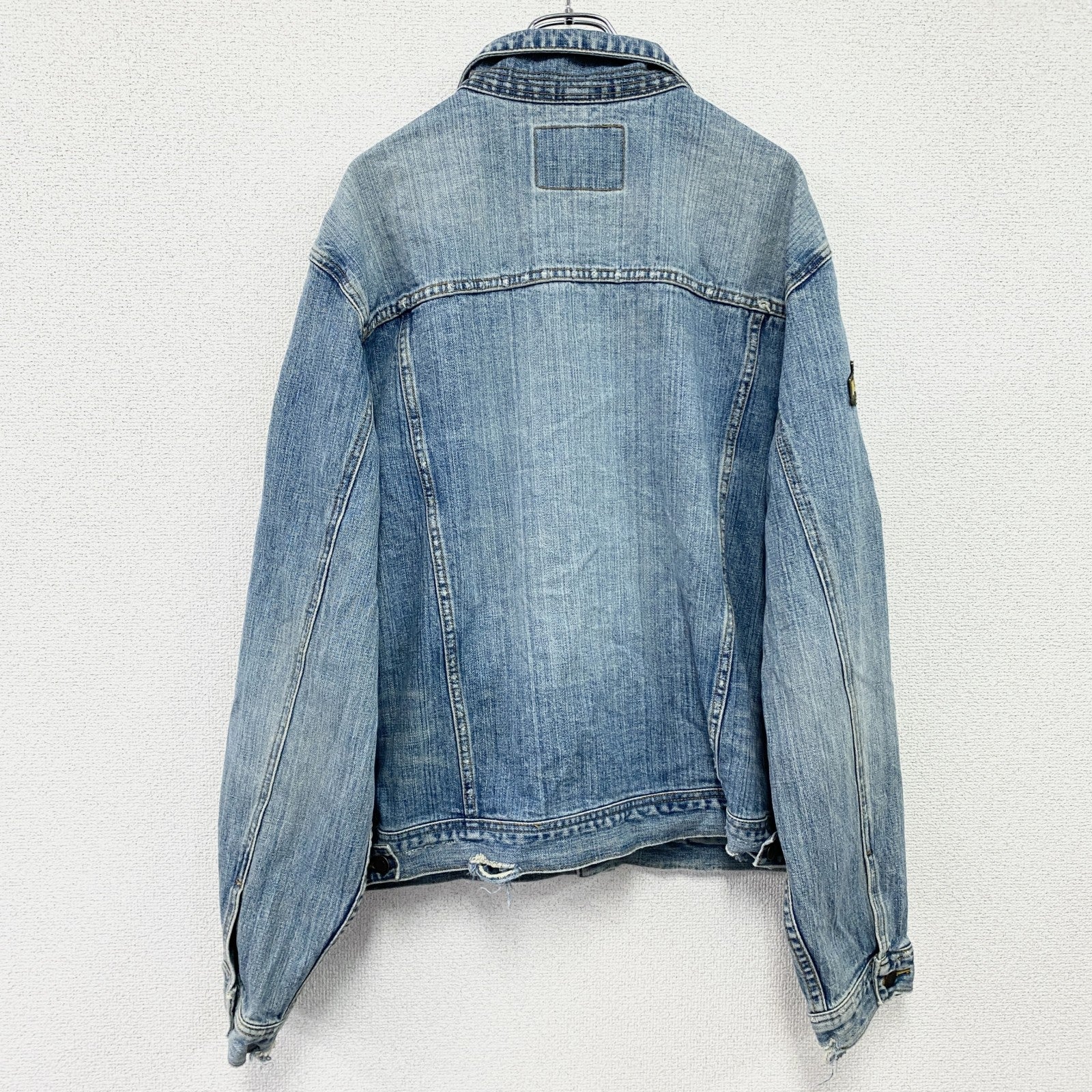 ABERCROMBIE AND FITCH　アバクロ　デニムジャケット/Gジャン　インディゴ　XLサイズ