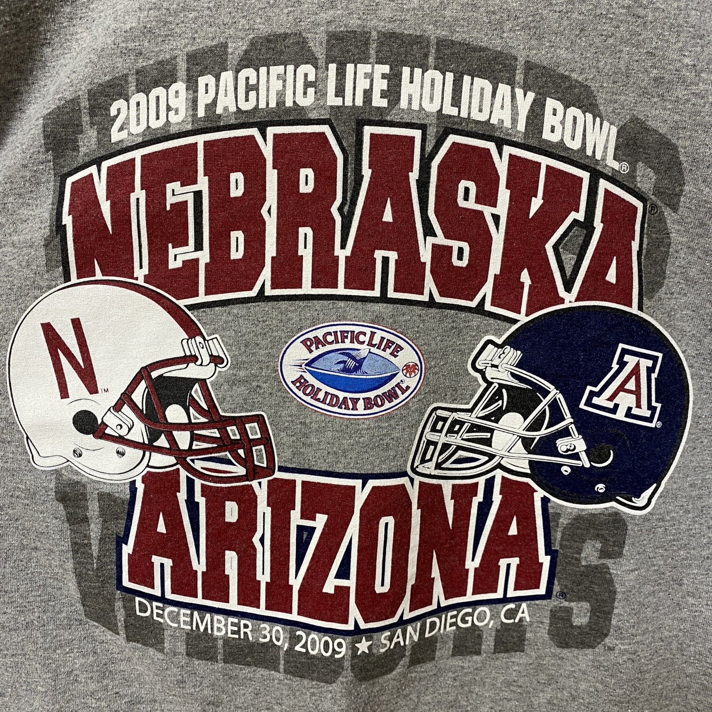 古着 used　RUSSELL　ラッセル　アメフト　半袖カレッジプリントTシャツ　スポーツ　グレー　レトロ　Mサイズ