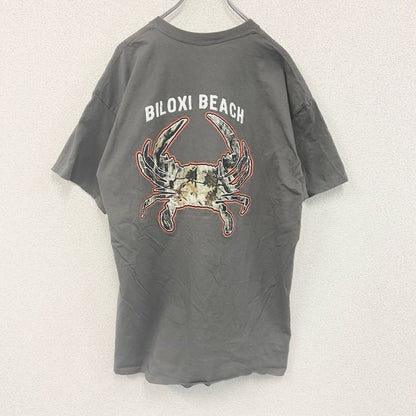 GILDAN　半袖プリントTシャツ　リアルツリー　迷彩柄　ブルークラブ　灰色　ダークグレー　XLサイズ　　