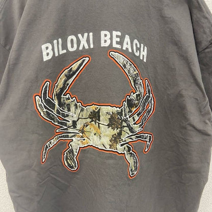 GILDAN　半袖プリントTシャツ　リアルツリー　迷彩柄　ブルークラブ　灰色　ダークグレー　XLサイズ　　