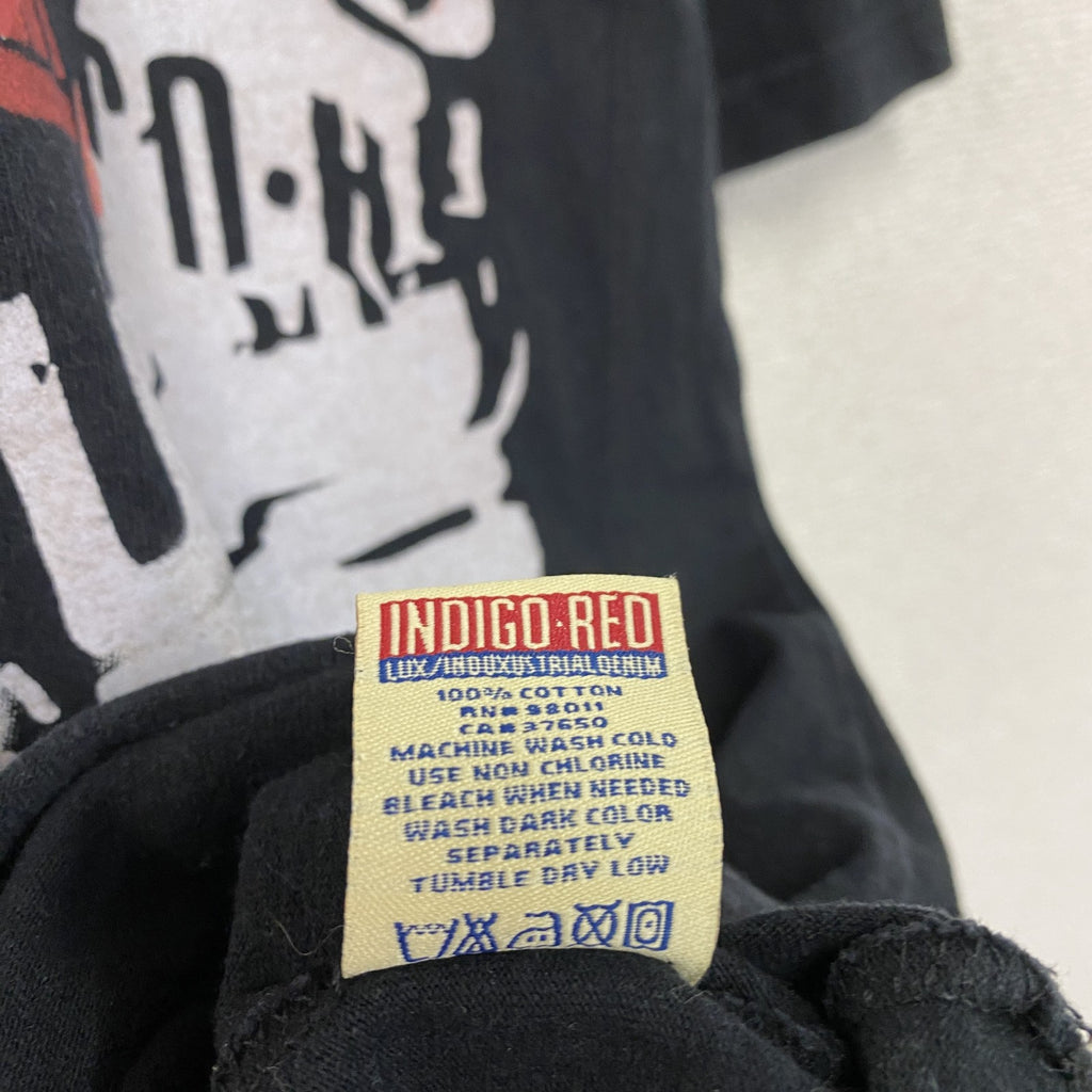 INDIGO-RED　インディゴレッド　半袖プリントＴシャツ　黒　ブラック　2XLサイズ