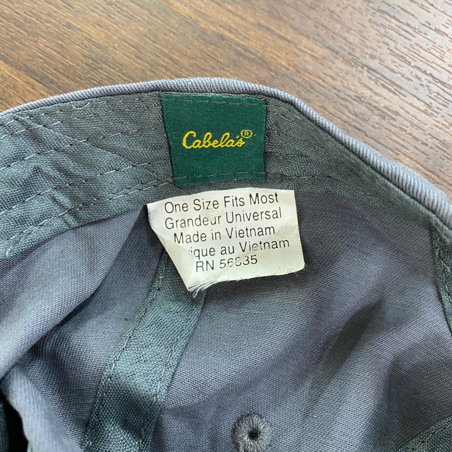 Cabela's　カベラス　6パネルキャップ　ベースボールキャップ　グレー　ワンサイズ　