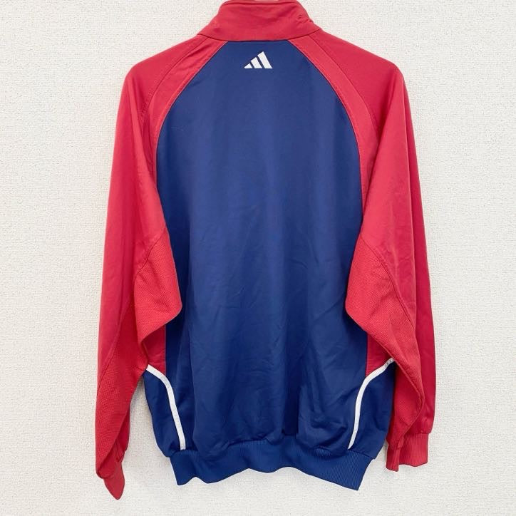 90s　adidas　アディダス　フルジップトラックジャケット　ジャージ　ヴィンテージ　マルチカラー　XOサイズ