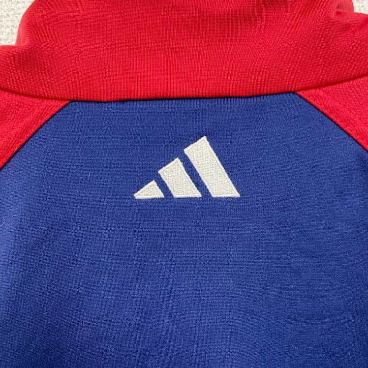 90s　adidas　アディダス　フルジップトラックジャケット　ジャージ　ヴィンテージ　マルチカラー　XOサイズ