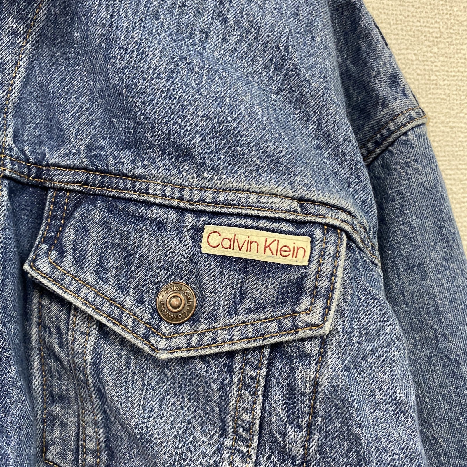 Calvin Klein　カルバンクライン　4thタイプ　デニムジャケット/Gジャン　インディゴ　Mサイズ