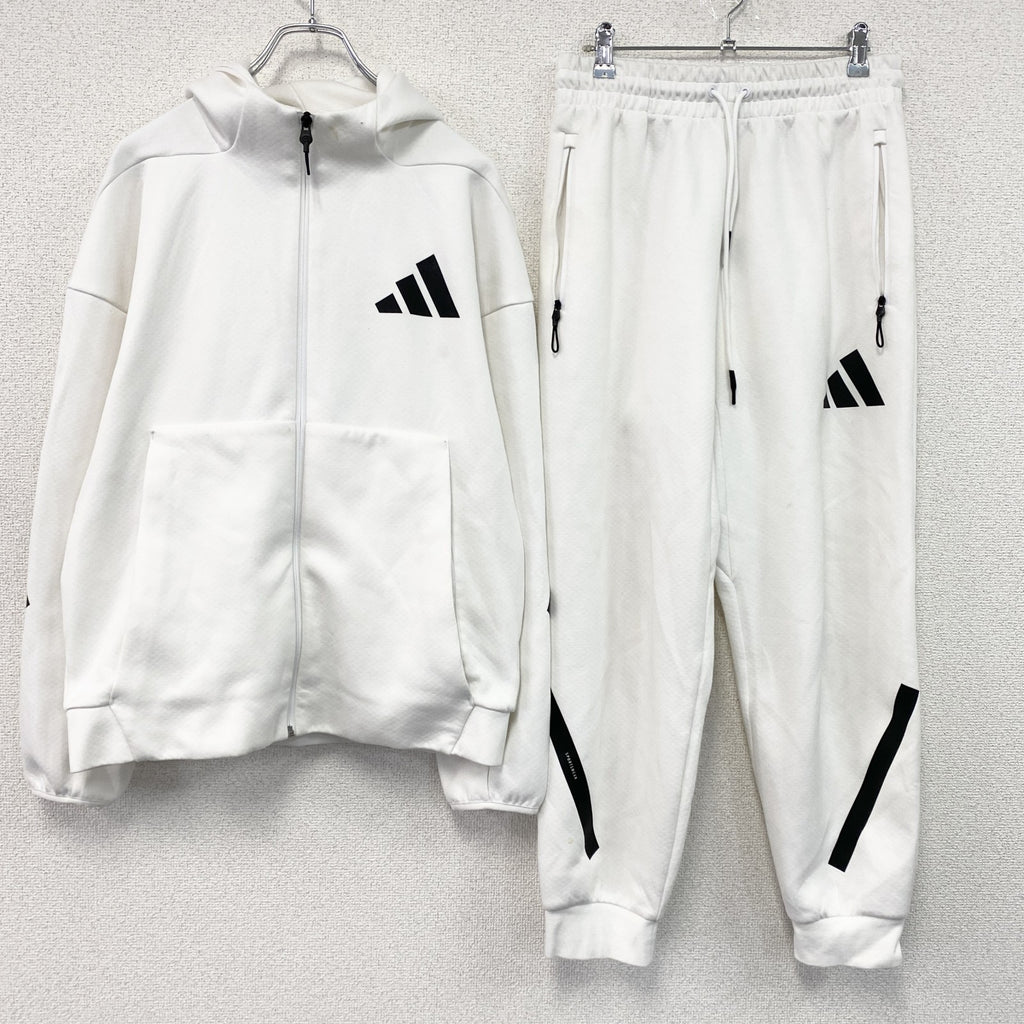 adidas　アディダス　Z.N.E　ジャージセットアップ　トラックジャケット　トラックパンツ　白　ホワイト　Lサイズ